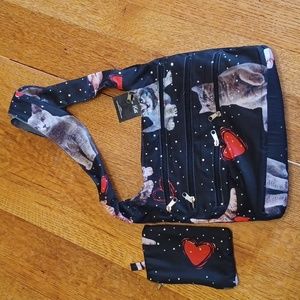 NWT! Para Ella 2 piece' Bag - cats and bling 5049